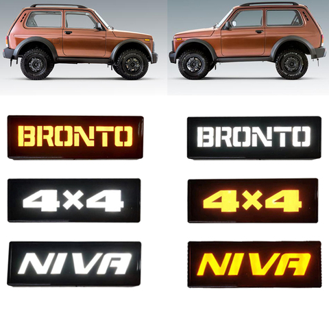 For Lada Niva 1995- LED Side Maker Lights Amber White Front Fender Flares Turn Signal Lamps For Lada Niva Urban 4x4 ► Photo 1/6