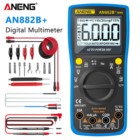 ANENG AN882B+ Digital Multimeter 6000 Counts Professional TURE RMS AC/DC Current Tester Multimetro With Temprature Voltage meter ► Photo 1/6