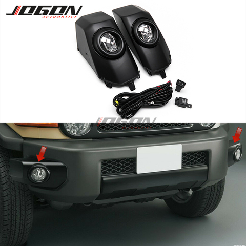 LED For Toyota FJ Cruiser 2007-2022 BLACK Fog Lamp DRL Daytime Running Light Day Driving Light Kit Assembly Car Accessories ► Photo 1/6