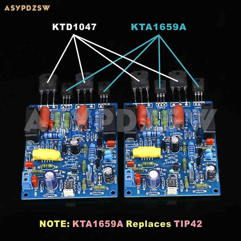 2 CH Stereo QUAD405 KTD1047 Power amplifier 100W+100W DIY Kit/Finished board ► Photo 1/6