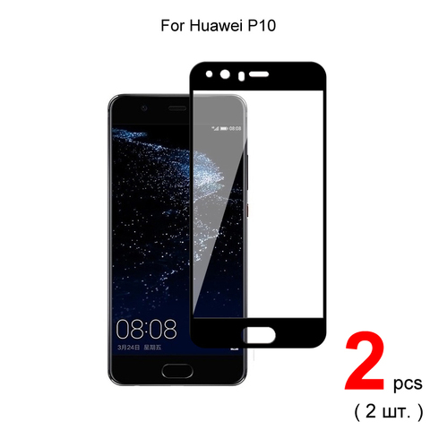 2pcs For Huawei P10 Glass Full Cover Tempered Glass Screen Protector Protective Glass For Huawei P10 ► Photo 1/6