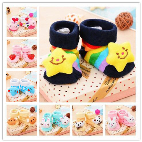 Baby Cute Socks Stereo Doll Rubber Anti Slip Floor Cartoon Socks Kids Toddlers Autumn Winter Spring Fashion Animal Newborn 0-18M ► Photo 1/6