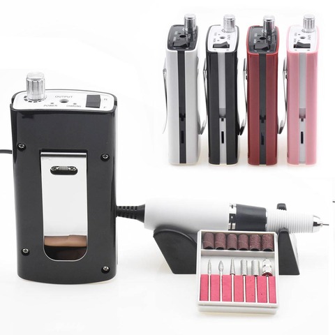Portable Rechargeable Nail Drill Machine 35000RPM Manicure Machine Electric Nail File Machine Milling Cutter Accessories ► Photo 1/6
