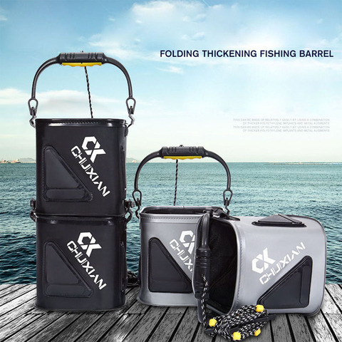 Fishing Bucket,Foldable Fish Bucket, Multi-Functional EVA Fishing Bag for Outdoor, Live Fish Lures Bucket ► Photo 1/6