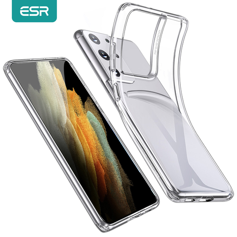 ESR Clear Case for Samsung Galaxy S21 S21 Plus S21 Ultra Transparent Soft TPU Silicone Case for Galaxy S21+ Project Zero Cases ► Photo 1/6