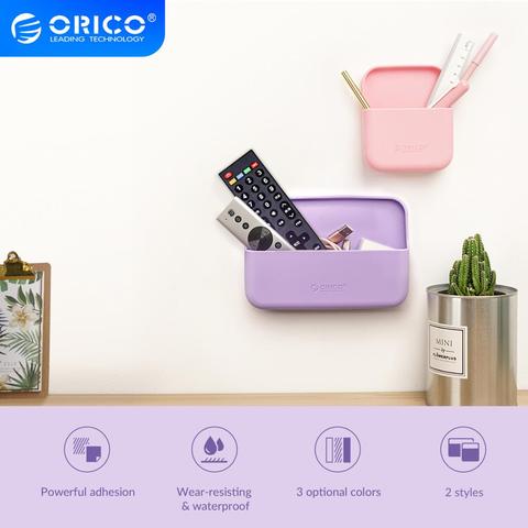 ORICO Home Wall-mounted Silicone Storage Box Kitchen Holder Bathroom Shower Accessory Bedroom Organizer Box Storage Holder ► Photo 1/6