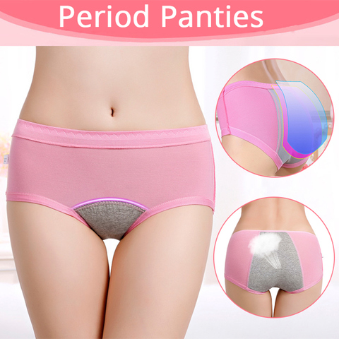 2022 New Period Panties Women Menstrual Underwear Modal Female Lengthen Physiological Leakproof Panties Ladies Briefs ► Photo 1/6