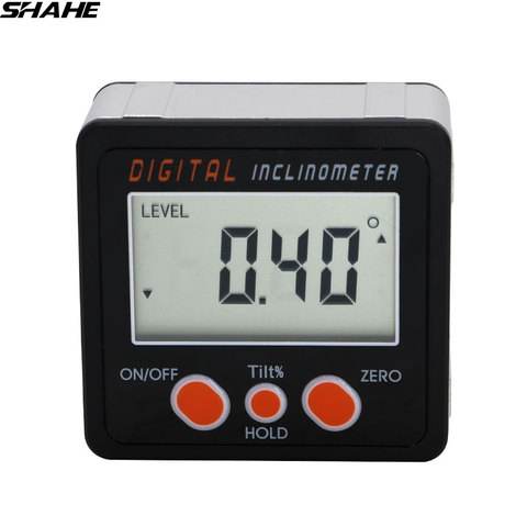 New Aluminum enclose Electronic Protractor Inclinometer Bevel Box Angle Level Magnet Inside digital inclinometer angle ► Photo 1/6