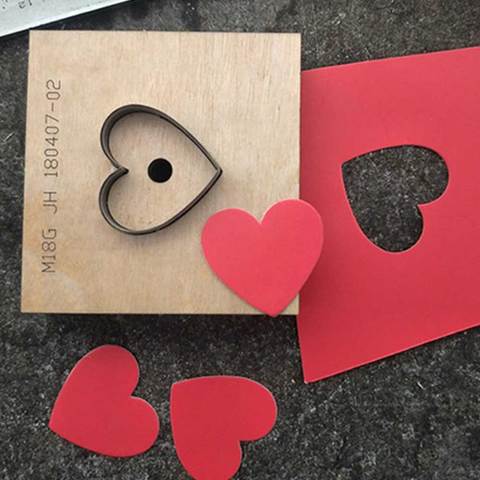 Heart shape leather craft template cutter cup mat coaster die cutting knife mold leather hole punches Steel Blade Rule Die Cut ► Photo 1/4