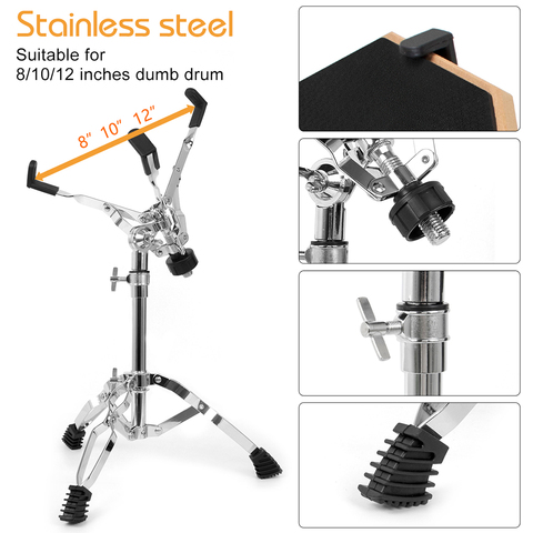 Snare Drum Stand Support Rack Holder Adjustable Drum Stand 20-24 Inch for Stage Performance & Daily Practice ► Photo 1/6