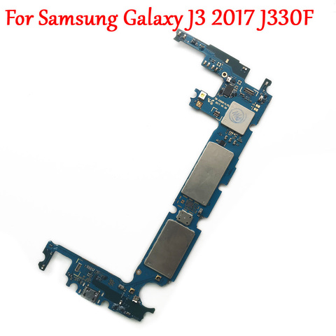 Tested full Work Unlock Motherboard For Samsung Galaxy J3 2017 J330 J330F Chips Logic Circuit EU Version ► Photo 1/3