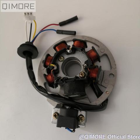 7 coil 5 wire AC Magneto Stator for Scooter JOG 90 4DM Vento ZIP Keeway Hurricane Focus F-act Matrix Flash ARN 50cc Stels SKIF ► Photo 1/6