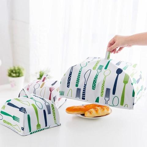 Kitchen Insulation Aluminum Foil Food Cover Folded Anti Fly Mosquito Cover Folded Mesh Food Cover Anti Fly Mosquito Umbrella ► Photo 1/6