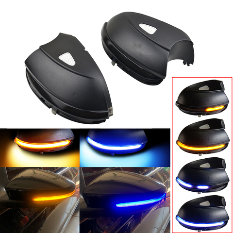 Flashing Water Rearview Side Mirror Dynamic Sequential Blinker For VW Passat B7 CC Scirocco Jetta MK6 EOS LED Turn Signal Light ► Photo 1/6