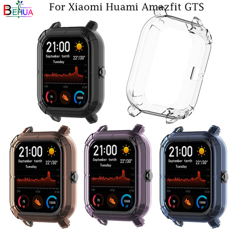 BEHAU Protective Case Cover for Xiaomi Huami Amazfit GTS Smart watch Replacement TPU Protection cases  wristband Accessories ► Photo 1/6
