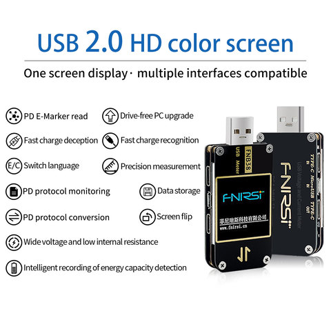 FNB38 Current And Voltage Meter USB Tester QC4+ PD3.0 2.0 PPS Fast Charging Protocol Capacity Test for U96 ► Photo 1/6