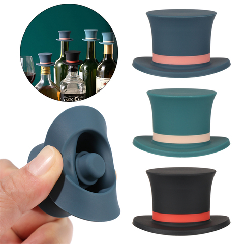 Silicone Champagne Wine Beer Bottle Cork Stopper Plug Wine Bottle Sealer Cap Stopper Bar Kitchen Tool ► Photo 1/6