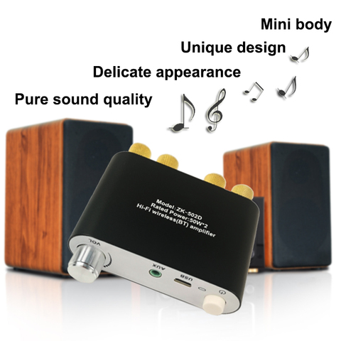 2*50W Bluetooth 5.0 Mini Amplifier TPA3116 Digital Power Audio  TPA3116D2 Stereo Wireless Amplificador Home Theater Mini AMP ► Photo 1/6