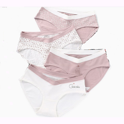 New arrived low waist 92% cotton 1-10 month Pregnant women underwear panties briefs spring summer L-XXL high quality 4pc/lot ► Photo 1/6