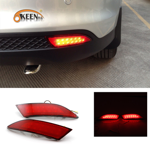 2Pcs For Ford Focus 3 2011 2012 2013 2014  Sedan Hatchback LED Rear Bumper Reflector Light Braking Warning Lamp Auto ► Photo 1/6