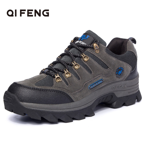 High Quality Hiking Shoes Large Size Pro-Mountain Outdoor Men Sport Trekking Footwear Women Rock Climbing Athletic Army Green ► Photo 1/6