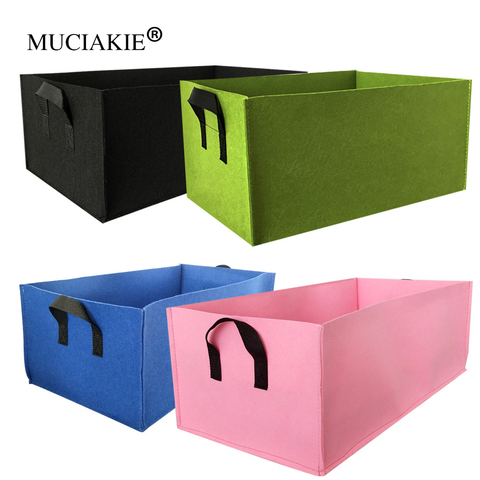 MUCIAKIE 1PC Square Fabric Grow Bag Pot Bags Garden Planting Bag Vegetable Planting Bag Planter Pot With Handles For Plants ► Photo 1/6