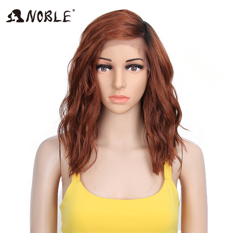 Noble Synthetic Wig 14 Inch Lace Front Wig Curly Hair Blonde Ombre Wig Cosplay Wigs for Black Women Synthetic Lace Front Wig ► Photo 1/6