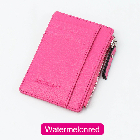 Women Men Lady Wallets Purse Zipper PU Small Mini Soft Thin For Money Card Coin JAN88 ► Photo 1/6