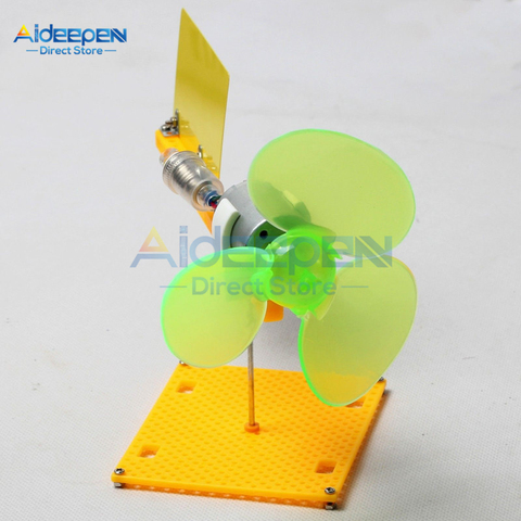 Micro Wind Turbines Generator Kit Small DC Motor Blades With Holder DIY Project Kit DC 0.1V-18V 0.01-0.3A 200-6000 rev/Min ► Photo 1/5