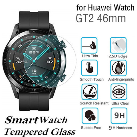 10pcs Tempered Glass for Huawei Watch GT 2 46mm Smart Watch Screen Protector D38.5mm Protective Film ► Photo 1/6