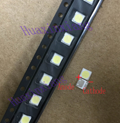 100PCS/Lot LG SMD LED 3535 6V 2W Cold White High Power For TV/LCD Backlight Application ► Photo 1/2