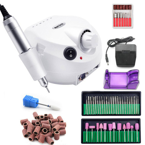 Pro 35000RPM Professional Electric  Nail Drill Machine With Milling Cutter For Manicure Machine Nail Pedicure Nail Tools ► Photo 1/6
