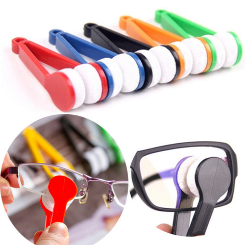 F Random Glasses dedicated Convenience Cleaner Super Fine Fiber Super Clean Power Portable Glasses Rub With Key Ring Cleaner ► Photo 1/4