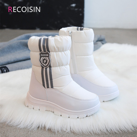 RECOISIN 2022 New Winter Kids Boots For Girls Comfortable Keep Warm Snow Boots Girls Children Boots Girls Shoes Chaussure Enfant ► Photo 1/6