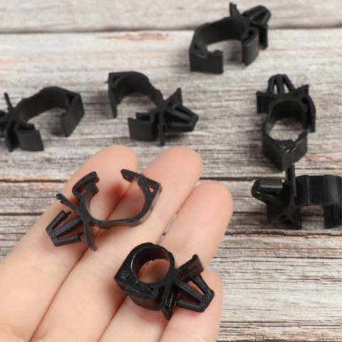 10Pcs Durable Car Wiring Harness Fastener Clips Cable Pipe Tie Wrap Cable Clamp Oil Pipe Beam Line Push Mount Retainer Clip ► Photo 1/6