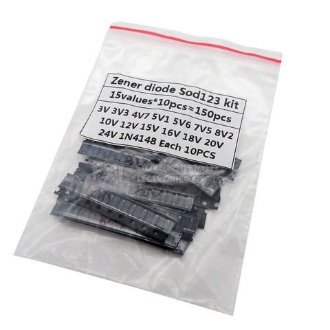 15values*10PCS=150PCS KIT SOD-123 1206 0.5W Zener diode SMD package igmopnrq ► Photo 1/1
