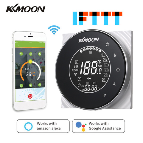 KKmoon Digital Water/Gas Boiler Heating Thermostat Energy Saving AC 95-240V 5A Touchscreen LCD Display Room Temperature Controll ► Photo 1/6