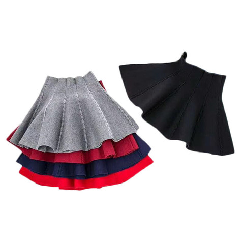 Knit Skirts for girls Fashion Children's Skirt Little Girls Autumn Winter Short Tutu Skirt for Girl Birthday Party Girl Clothing ► Photo 1/6