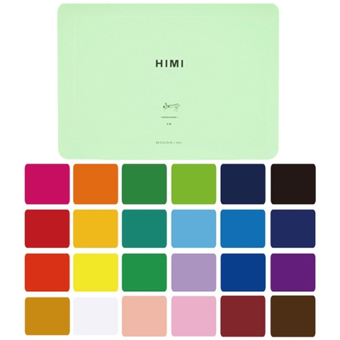 Gouache Paint Set 24 Vibrant Colors Non Toxic Paints with Portable Case Palette 1XCB ► Photo 1/6
