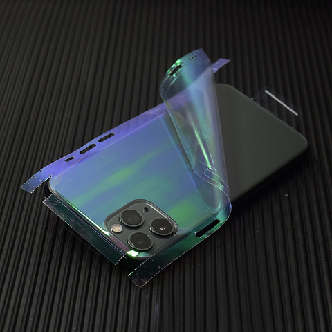 Transparent 3D Carbon Fiber Skins Film Wrap Skin Phone Back Sticker For iPhone 11 Pro XS MAX XR X 8 7 6 6S Plus Clear Sticker ► Photo 1/6