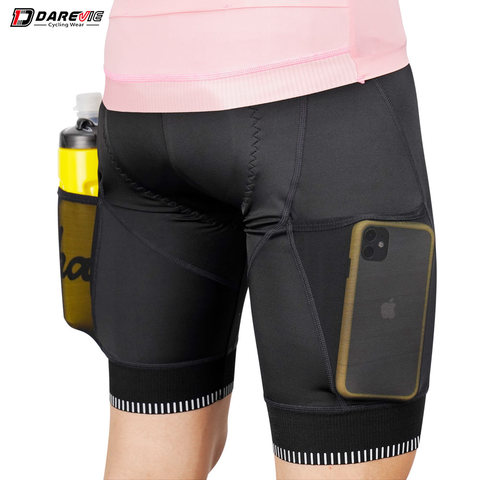 DAREVIE Cycling Shorts with 2 Pockets Cycling Short Men Summer Cool Dry Bike Shorts With Anti-slip Band Reflective MTB Road ► Photo 1/6