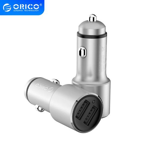 ORICO 12W Universal Car Charger Travel Phone Charger Dual  Mini Car-charger Power Socket Adapter Cigarette Lighter Splitter ► Photo 1/6