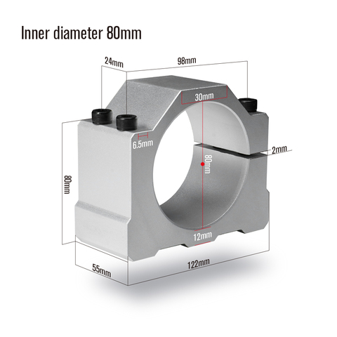 inner diameter 80mm/65mm/52mm spindle motor bracket seat & screw cnc carving machine clamp motor holder aluminum3D printer ► Photo 1/6