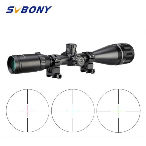 SVBONY 4-16x50 AO Rifle Scope Cross Sight Green Red Illuminated Tactical Optic Riflescope Hunting Sniper Airsoft Guns Air SV173 ► Photo 1/6