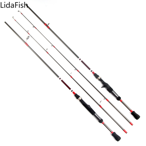 NEW 2022 Two Section 1.8M Spinning Casting Fishing Rod 3-21g Lure Weight Ultralight Carbon Lure Rod Travel Fishing Pole ► Photo 1/6