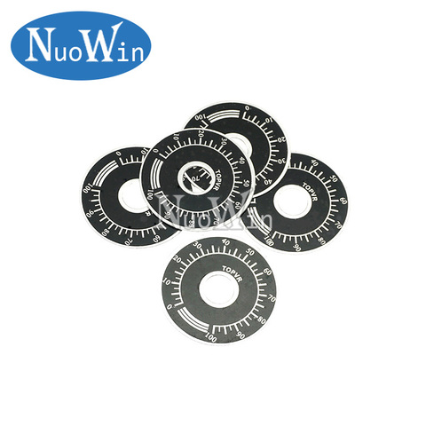 10pcs 0-100 WTH118 potentiometer knob scale digital scale can be equipped with WX112 TOPVR ► Photo 1/1