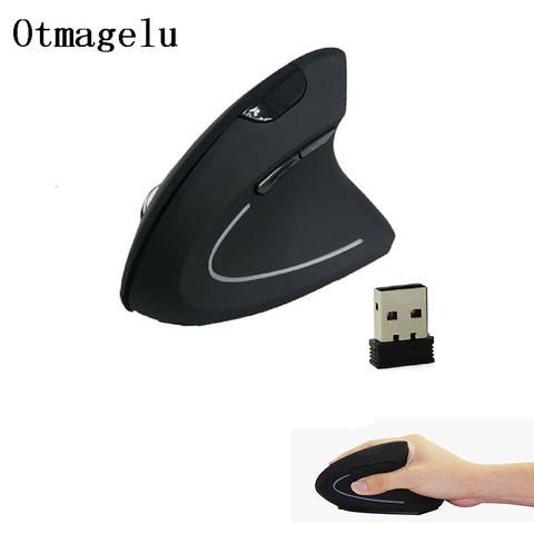 NEW Wireless Mouse Ergonomic Optical 2.4G 800/1200/1600DPI Wrist Healing USB Chargeable Vertical Mice Gaming Mouse Gamer ► Photo 1/6