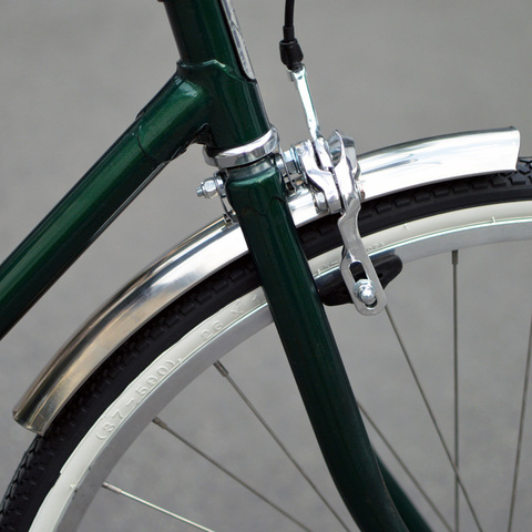 700c 24/26 Inch Retro Bike Stainless Steel Fender City Road Bicycle Fixed Gear Bike Fender Front Rear Silver ► Photo 1/1