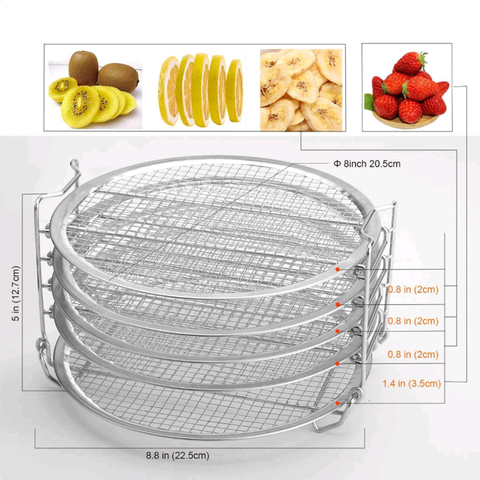 Air Fryer Accessories 5-layer grill Stand for Ninja Foodi Dehydrator Stand Food Grade for Dehydrator Rack tand Acce ► Photo 1/6