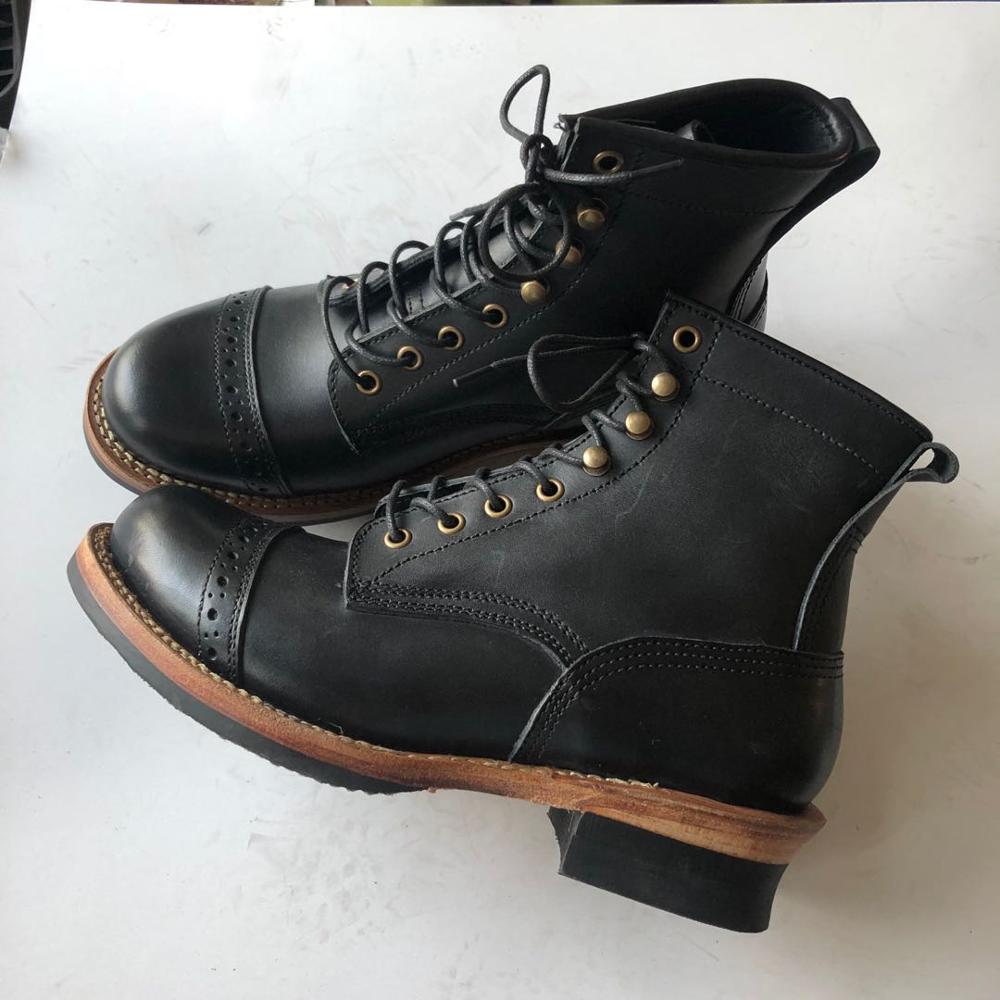 XW400 ROCK CAN ROLL Super Quality Size 35-49 Handmade Goodyear Welted Durable Italian Cowhide Boot Custom Made Available ► Photo 1/6